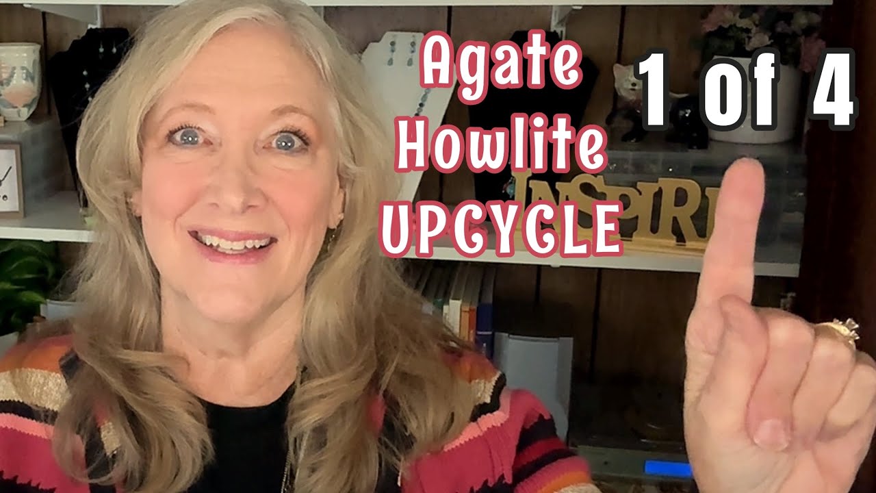 DIY Make UPCYCLED Beaded NECKLACE Agate Howlite | Jewelry Making Inspiration