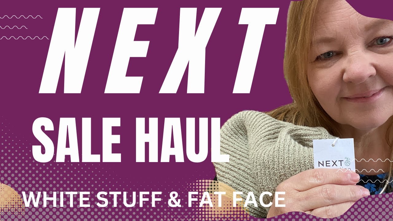 NEXT sale haul and try on. White Stuff jeans & Fat Face dress. #PLUS SIZE #OVER 40'S, 50'S  FASHION