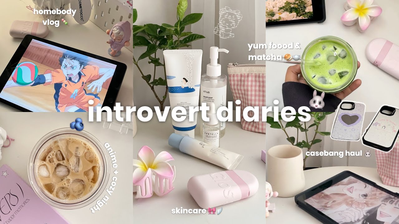 introvert diaries 🐇🍮 homebody vlog, delivered korea & casebang hauls, cozy nights, matcha & more