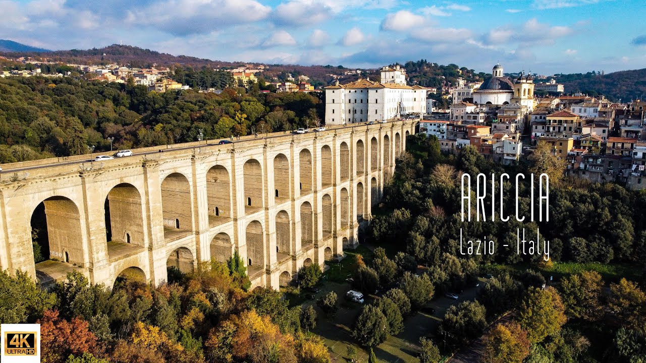 🇮🇹 4K drone video of Ariccia, Lazio, Italy.