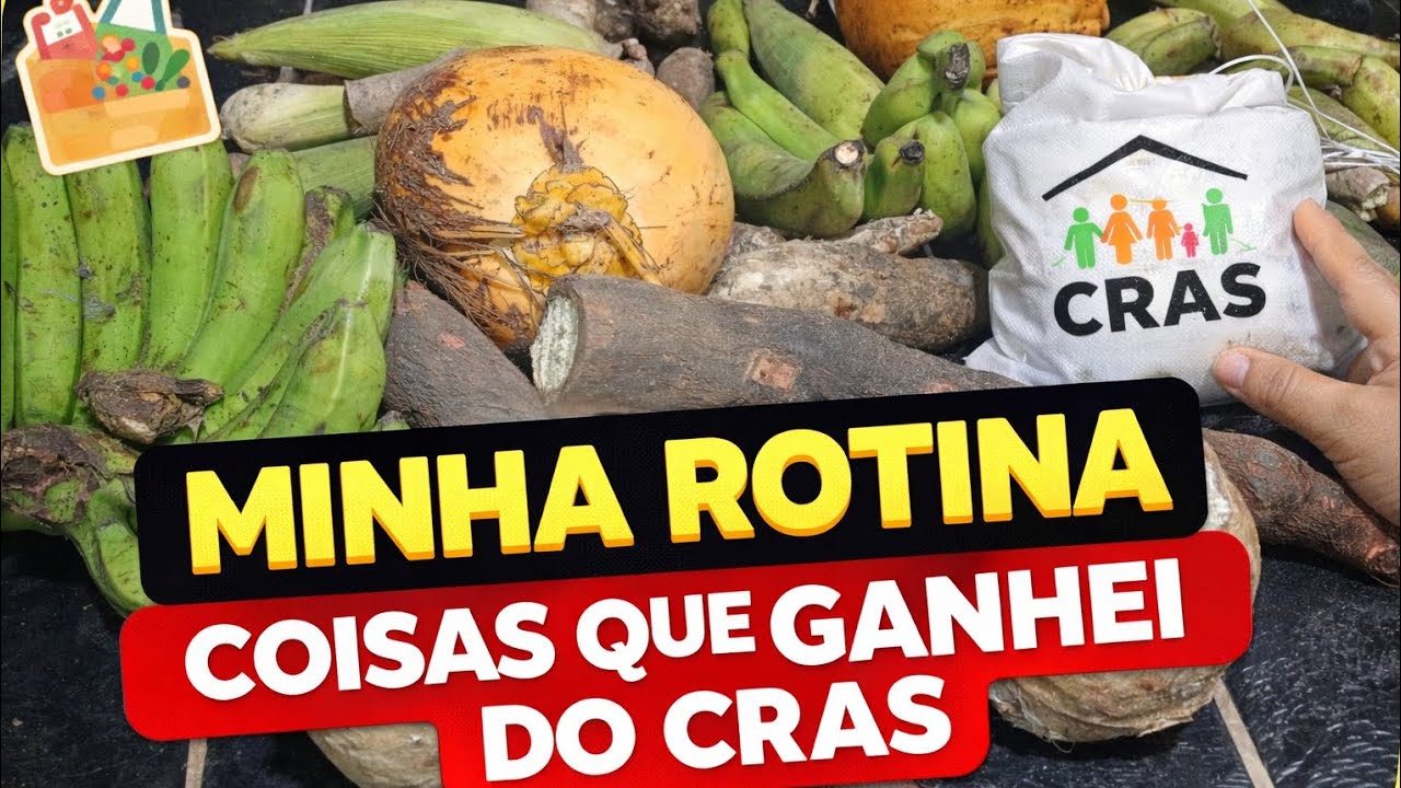 🍌🥔 CESTA DO CRAS: VEJA TUDO QUE EU GANHEI!