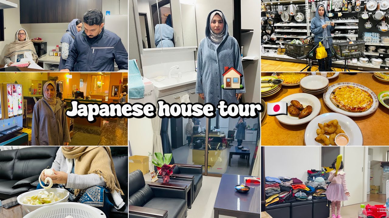 Japanese House Tour n bhai’s Work Place 🇯🇵🏠 - Grocery Shopping 🛍️