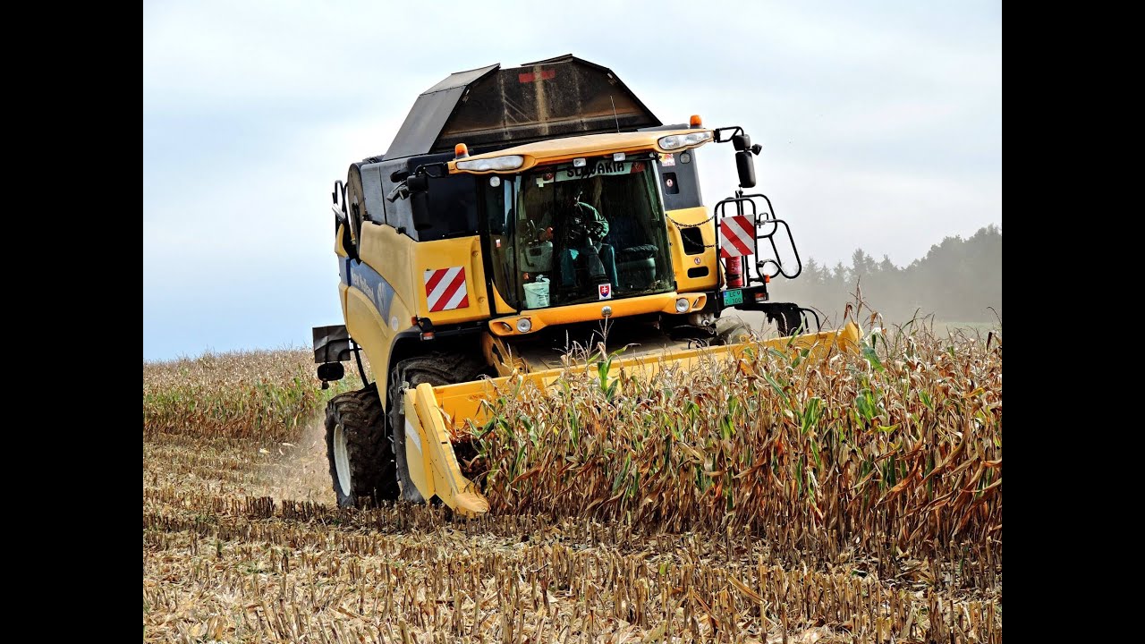 PD Dobrá Niva -  Kukurica na zrno/Corn harvest 2015 - 2x NEW Holland, 2x JCB, 2x Tatra 815 Agro