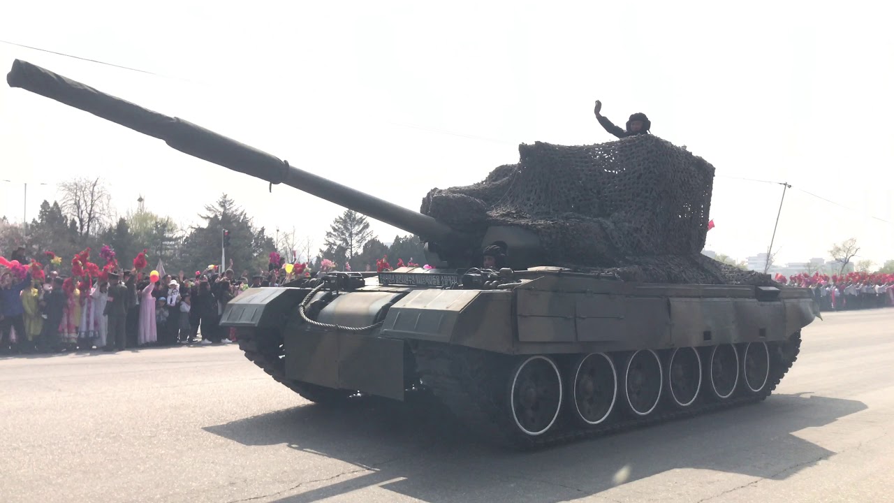 Old, Fuming Tanks Parading In North Korea