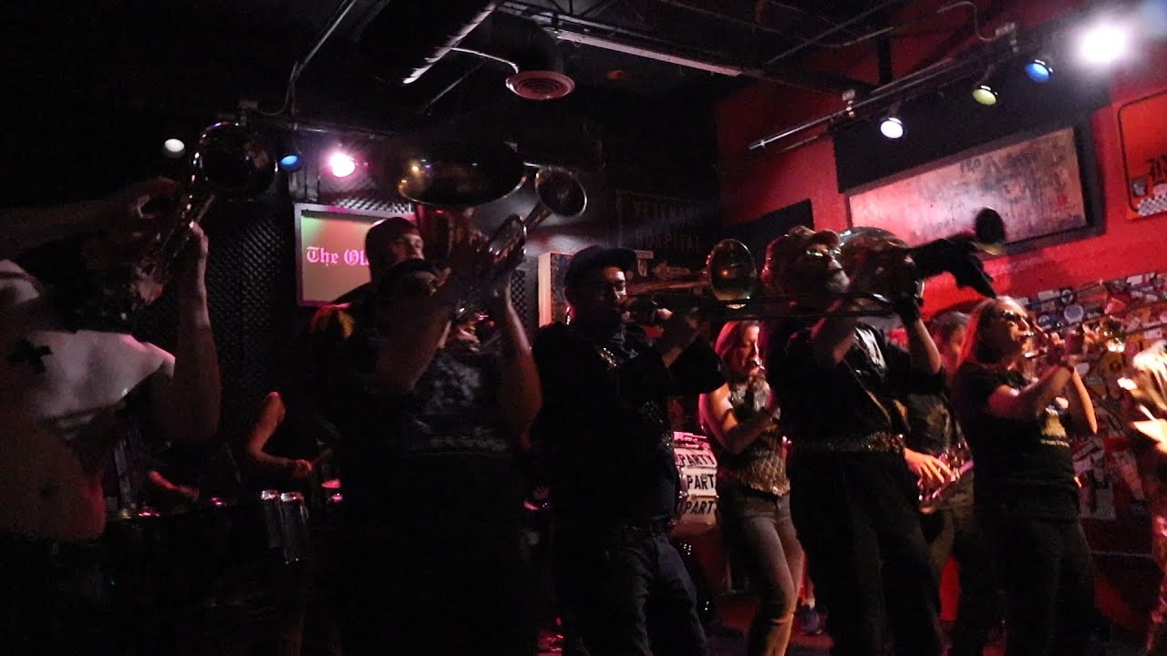 Detroit Party Marching Band plays at The Old Miami 10/17/25