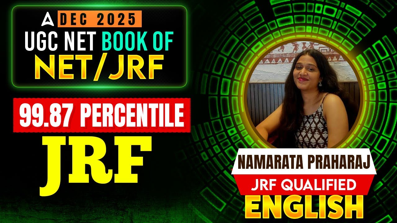 UGC NET English Topper Interview 2026 | JRF Topper Interview | UGC NET JRF English Topper Namarata