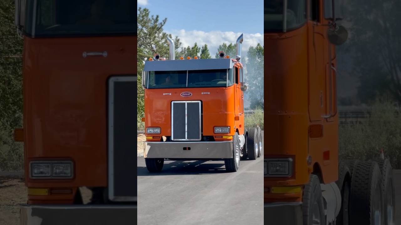 1985 Peterbilt 362 with a Detroit 8V92 and 7&rdquo; straight pipes. #peterbilt #cabover #truck #trucking