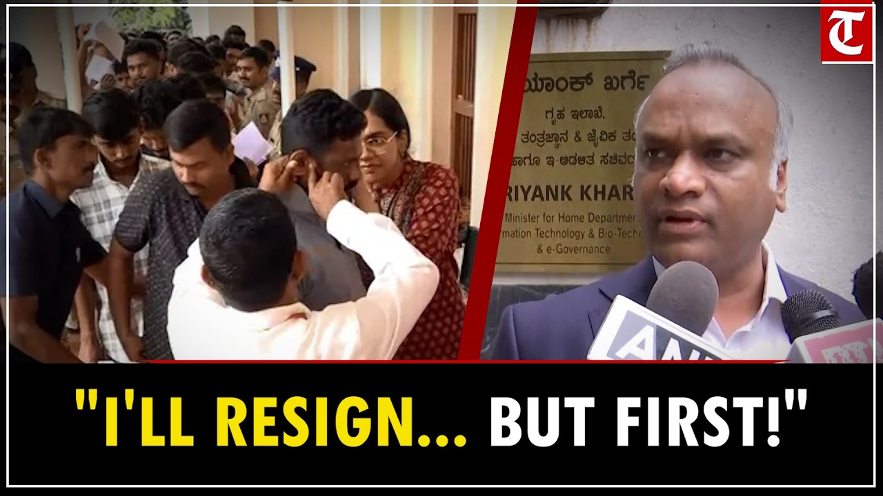 Priyank Kharge: I'll Resign, But First Let Police Aspirants Protest Like NEET Students