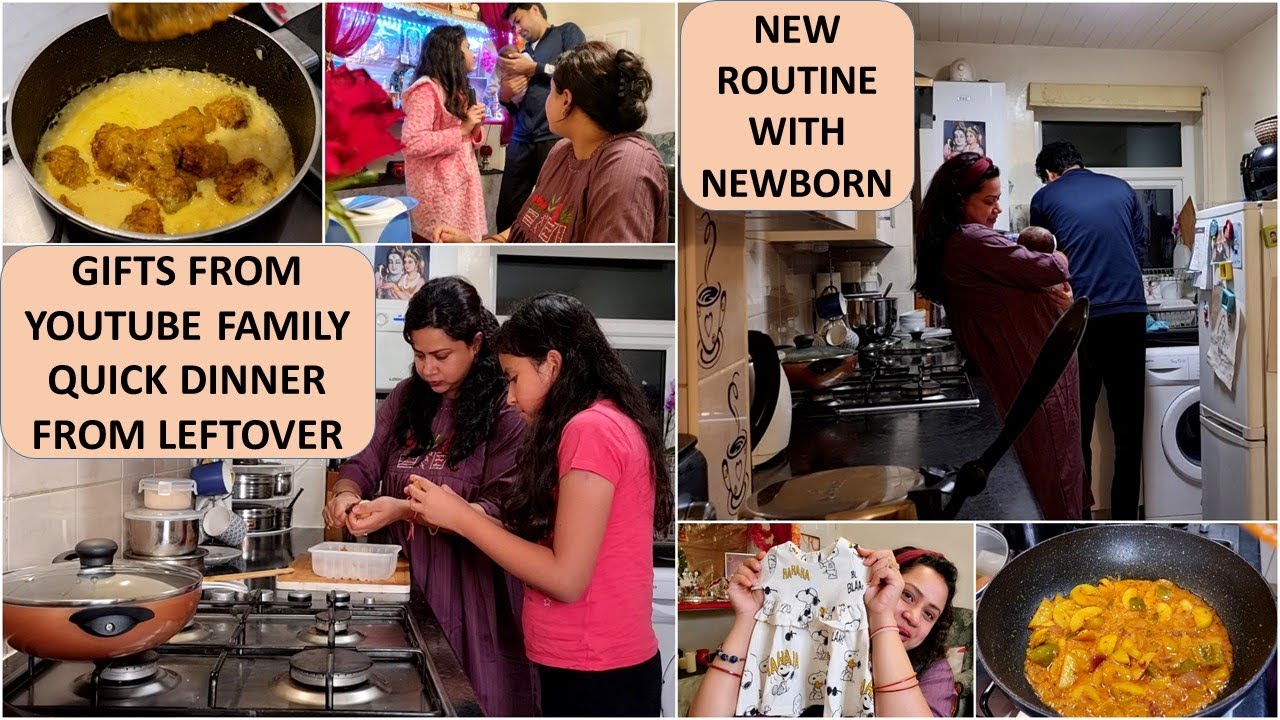 3 Weeks Postpartum Routine | Indian Mom's Evening to Night Routine with Newborn | Quick Dinner Idea