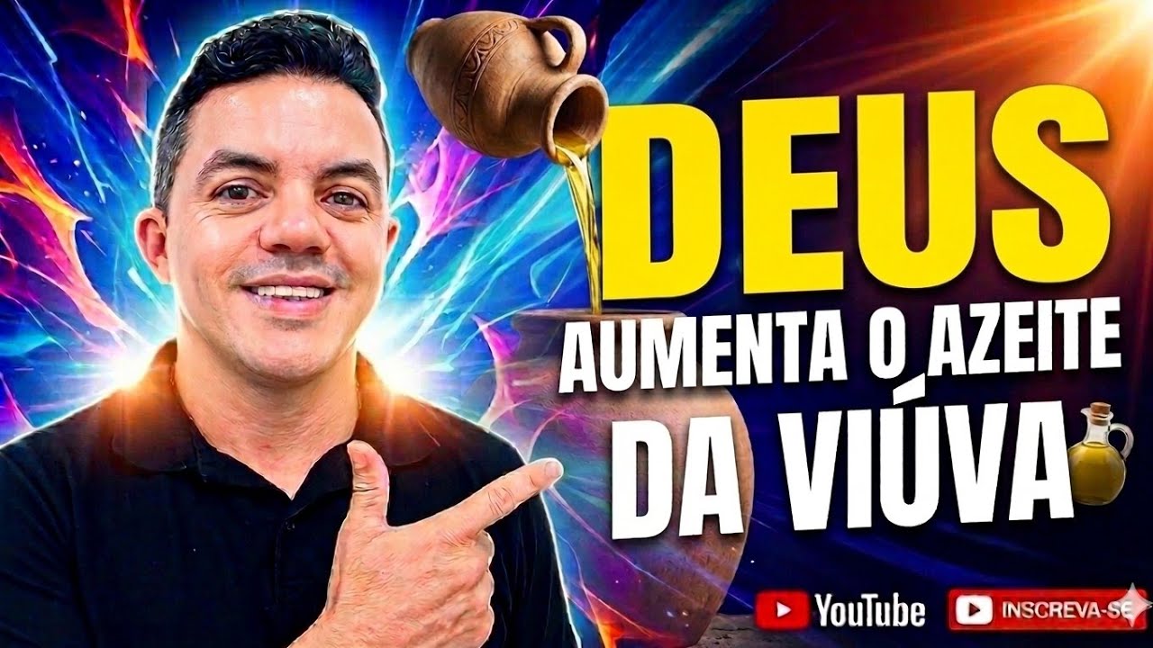 DEUS AUMENTA O AZEITE DA VIÚVA 🙏🙏🙏