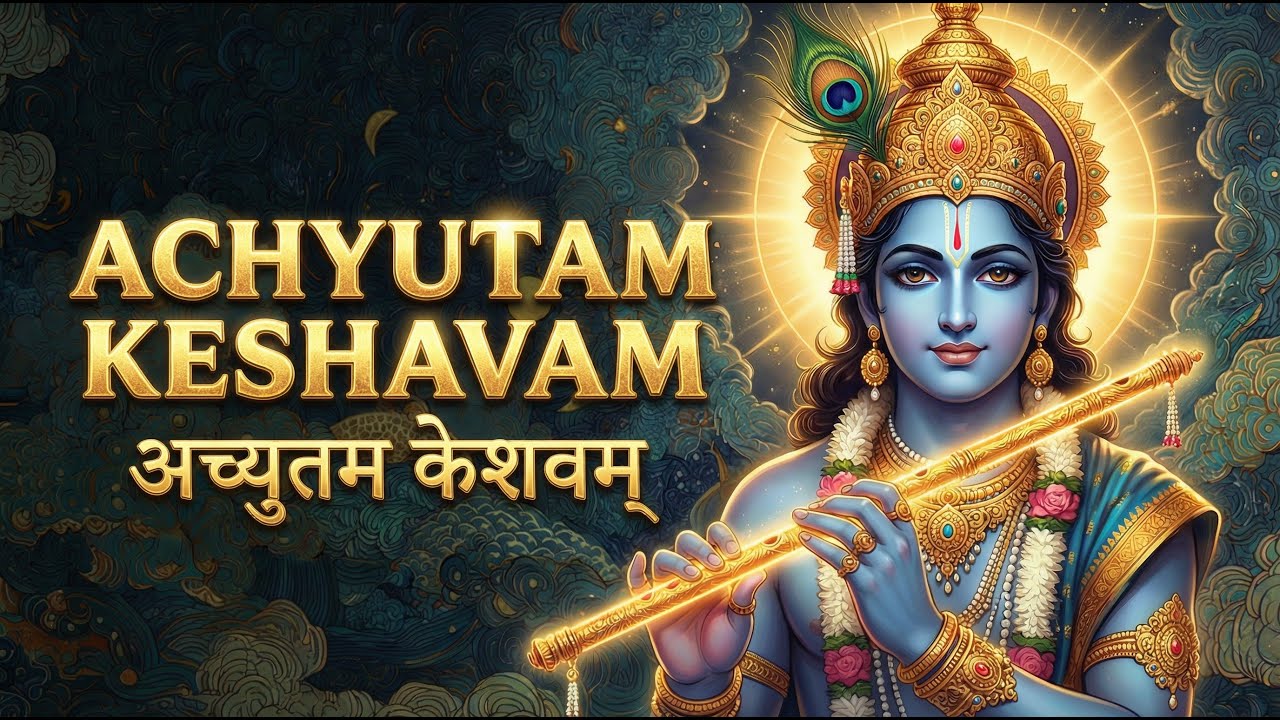 Krishna's Devine Name | Achyutam Keshavam - Full version | Morning Bhajan