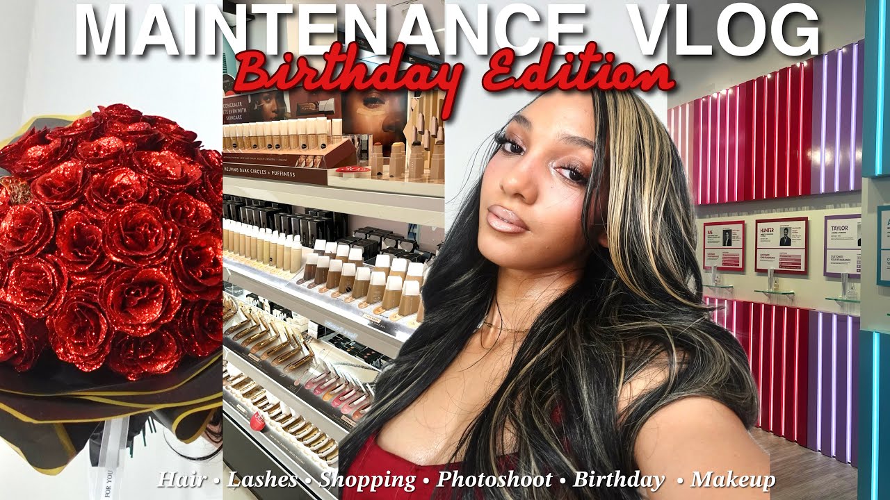 2026 BIRTHDAY *GLOW UP* Vlog | hair, nails, lashes, luxury shopping, makeup and more