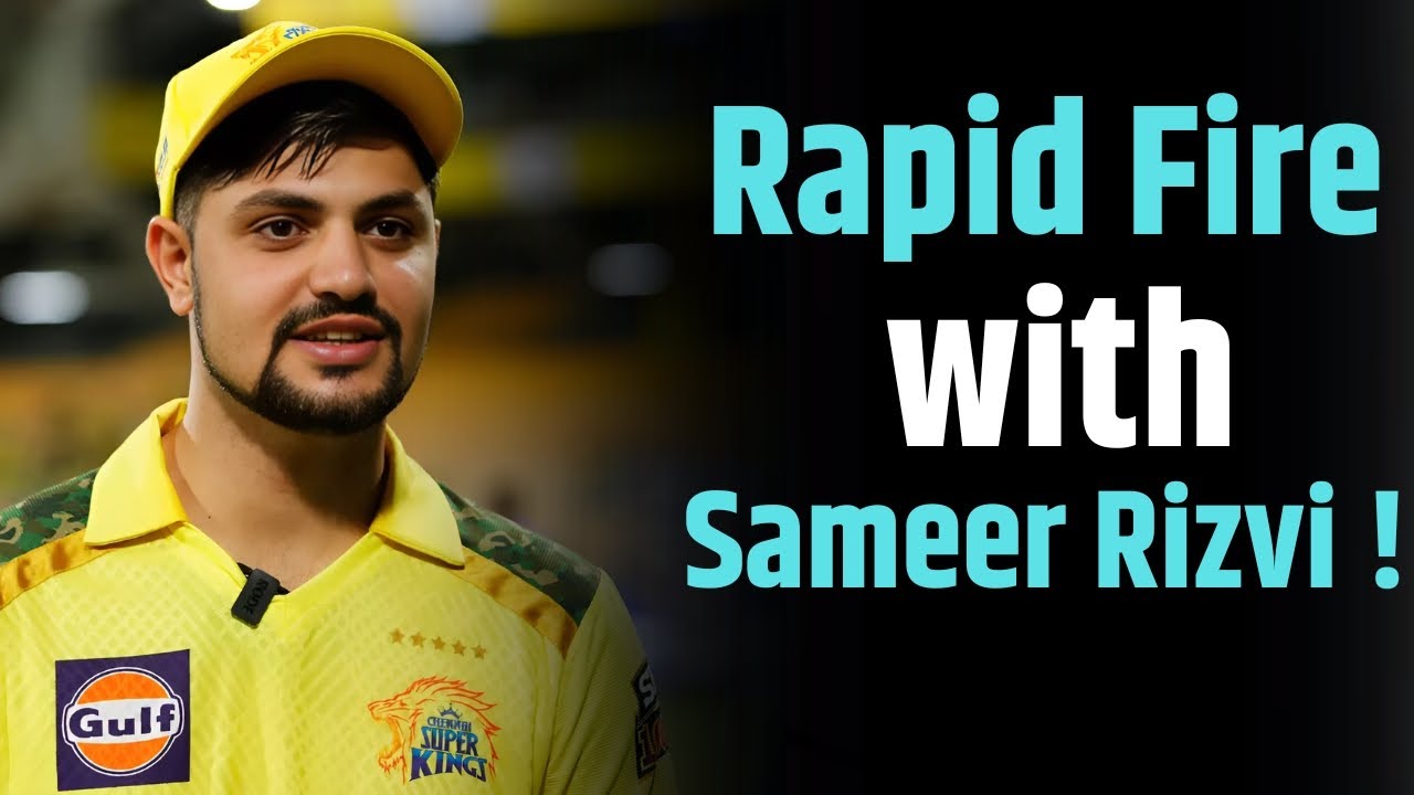 Interesting Rapid Fire with CSK Boy Sameer Rizvi ! | Shubhankar Mishra | Rohit Sharma