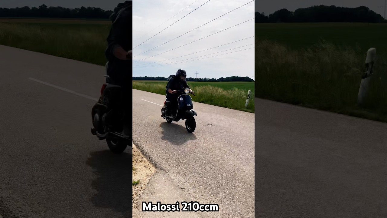 Vespa Px MALOSSI 210 test ride / acceleration #vespaclassic #vespapx  #vespas #vespa #vespaclub