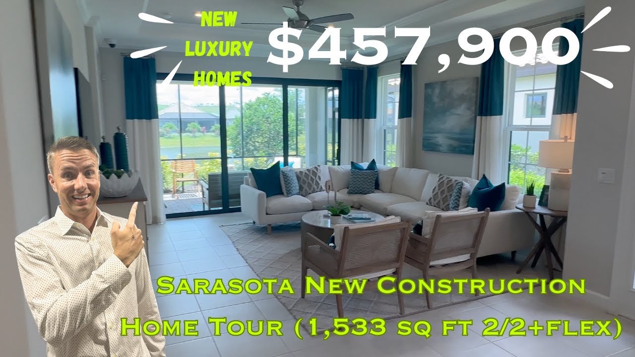 Sarasota New Construction Home Tour | Esplanade at the Heights | IBIS 2/2+flex room $457k+