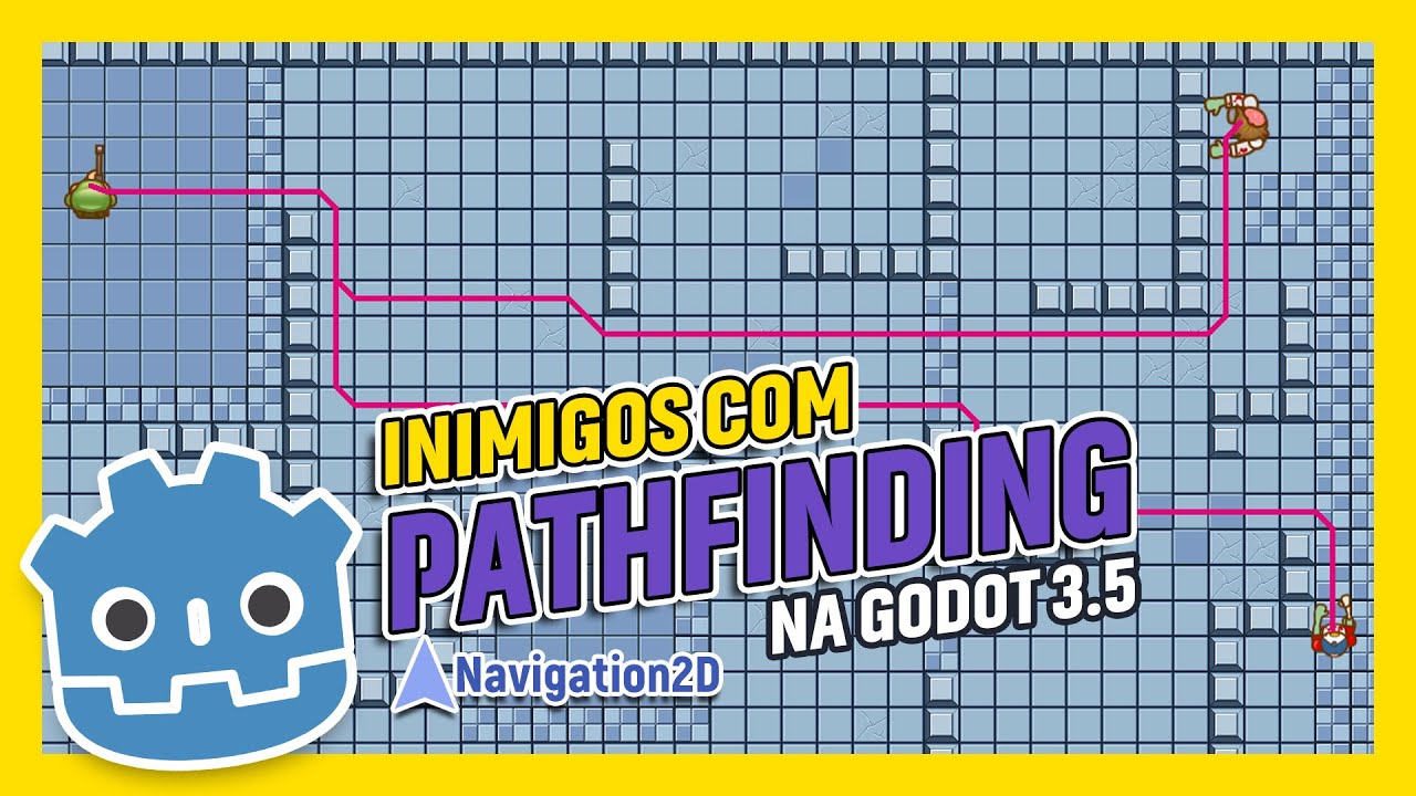 Como CRIAR inimigos INTELIGENTES com PATHFINDING na Godot 3.5