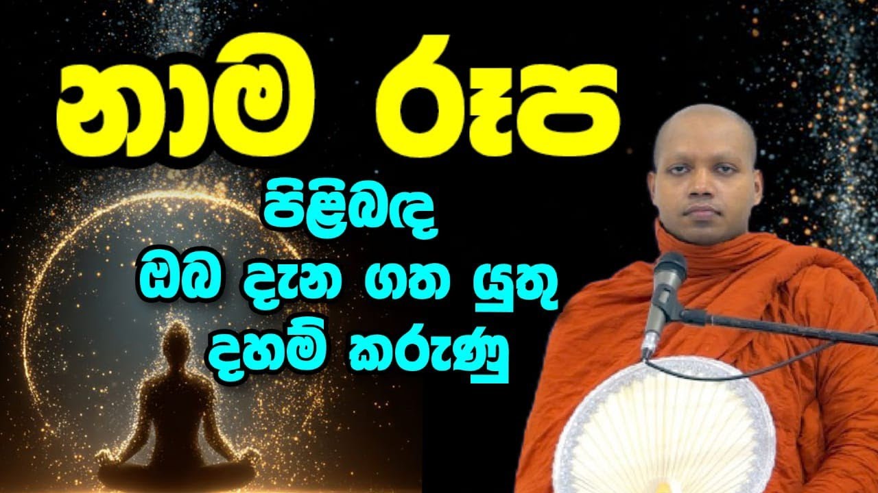 නාම රූප ධර්ම පිළිබඳව උතුම් දේශනාව පූජ්‍ය හසලක සීලවිමල හිමි