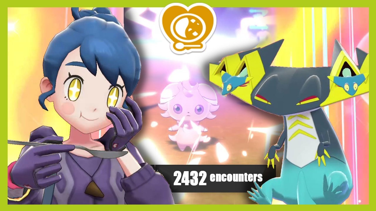 Square Shiny Espurr 2432 encounters on Pokemon Shield - Curry n°28