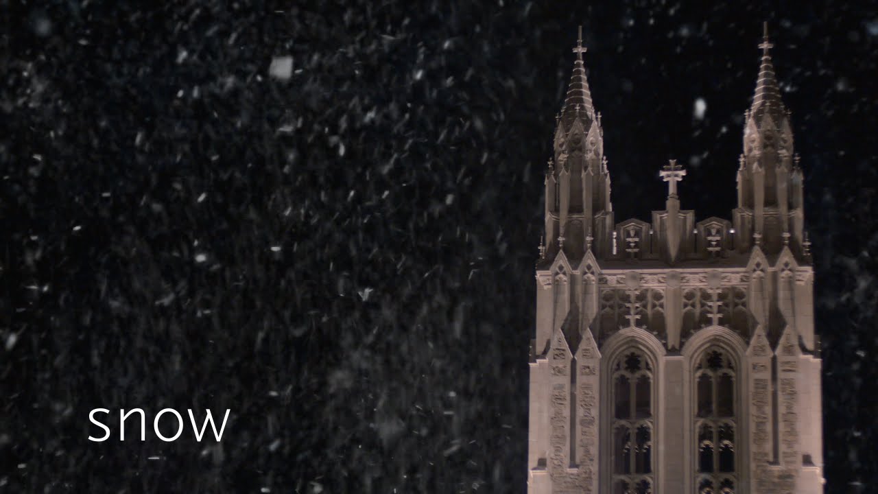 Snow at Boston College