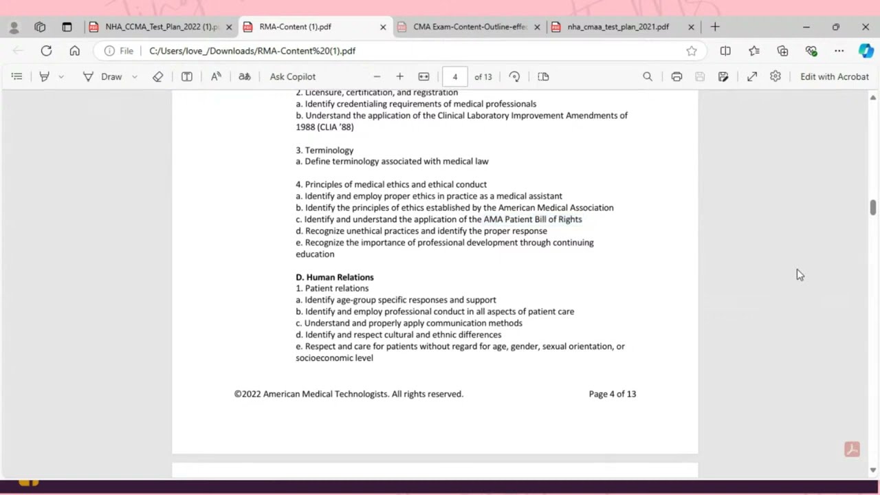 Medical Assistant Certification Exam Breakdown