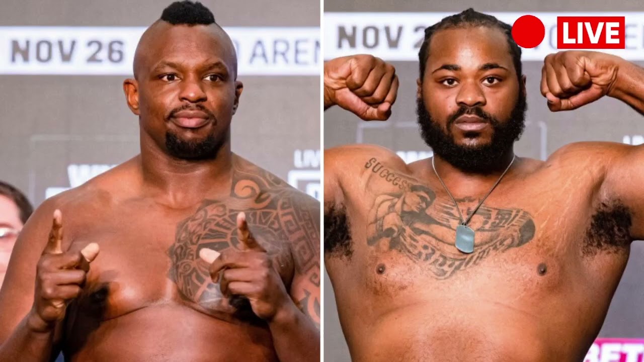 LIVE  -  Dillian Whyte vs Jermaine Franklin &bull; FULL WEIGH-IN & FACEOFF &bull; Matchroom Boxing