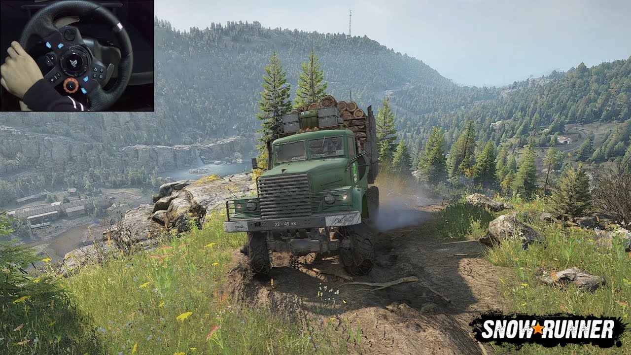 KRAZ 255 Engine sound like Real life Truck, Season 10 - SnowRunner | Logitech G29