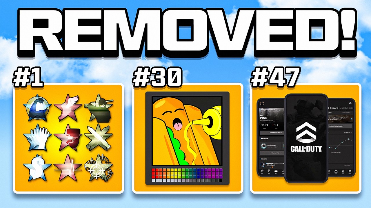50 Things COD Removed but Need To Bring back..
