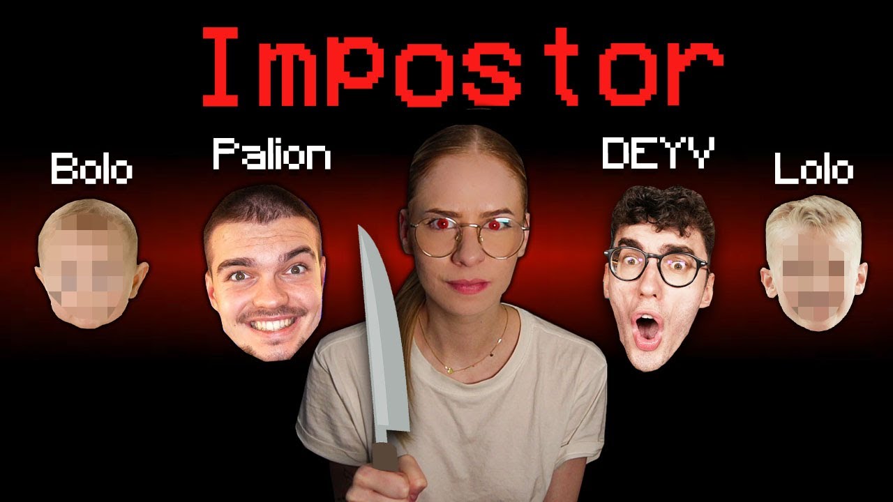 IMPOSTOR MILKY vs CAŁE PALIONOWO w Among Us!