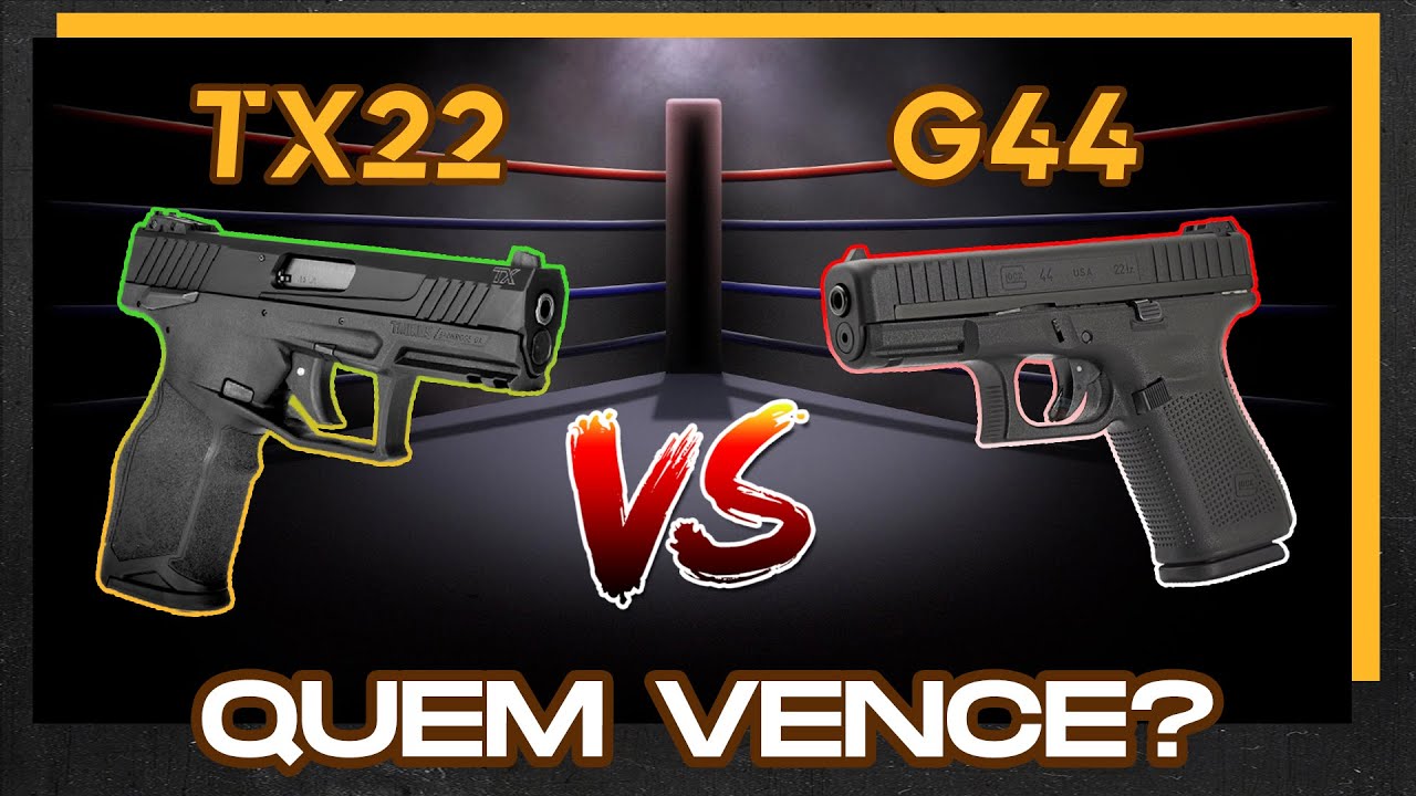 TAURUS TX22 VS GLOCK G44 | QUAL É A MELHOR NO CALIBRE .22LR? | LADO R