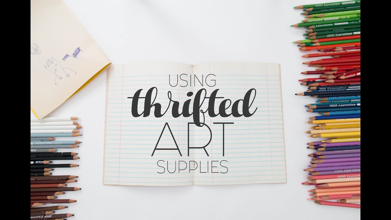 Thrifting My Art Supplies  |  Art Challenge