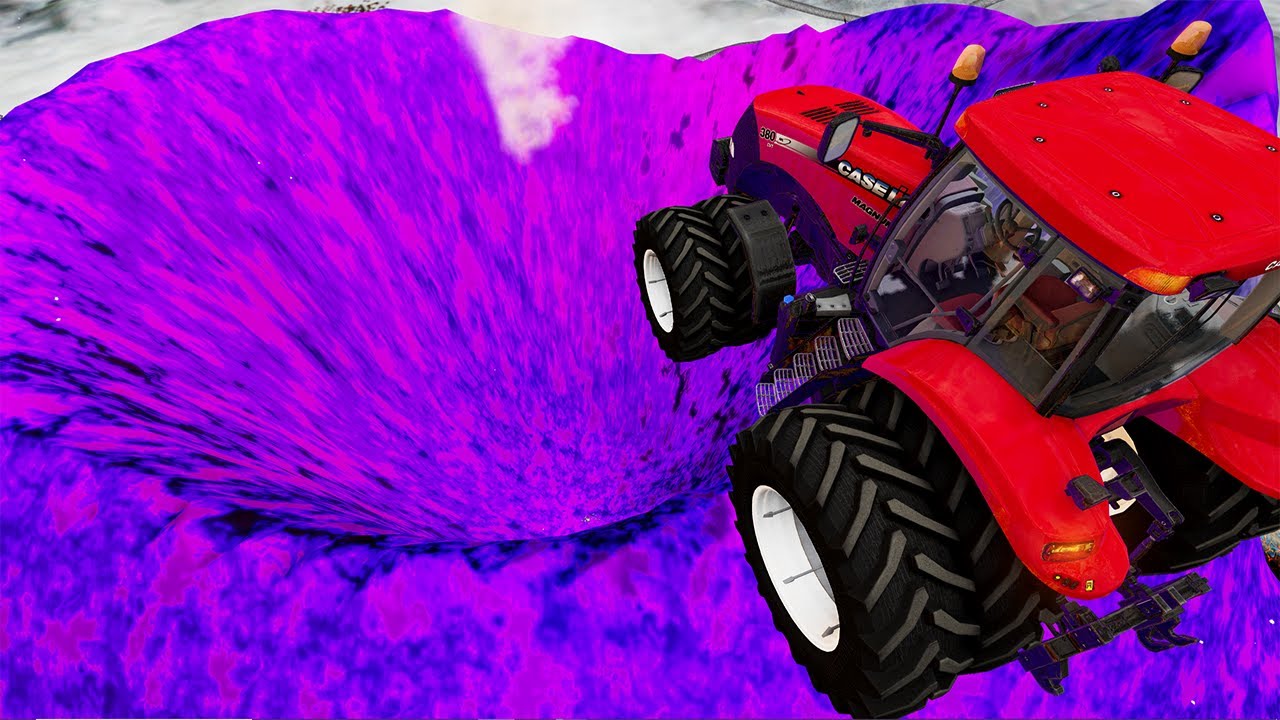 Car Jumping Into Void Volcano BeamNG.Drive