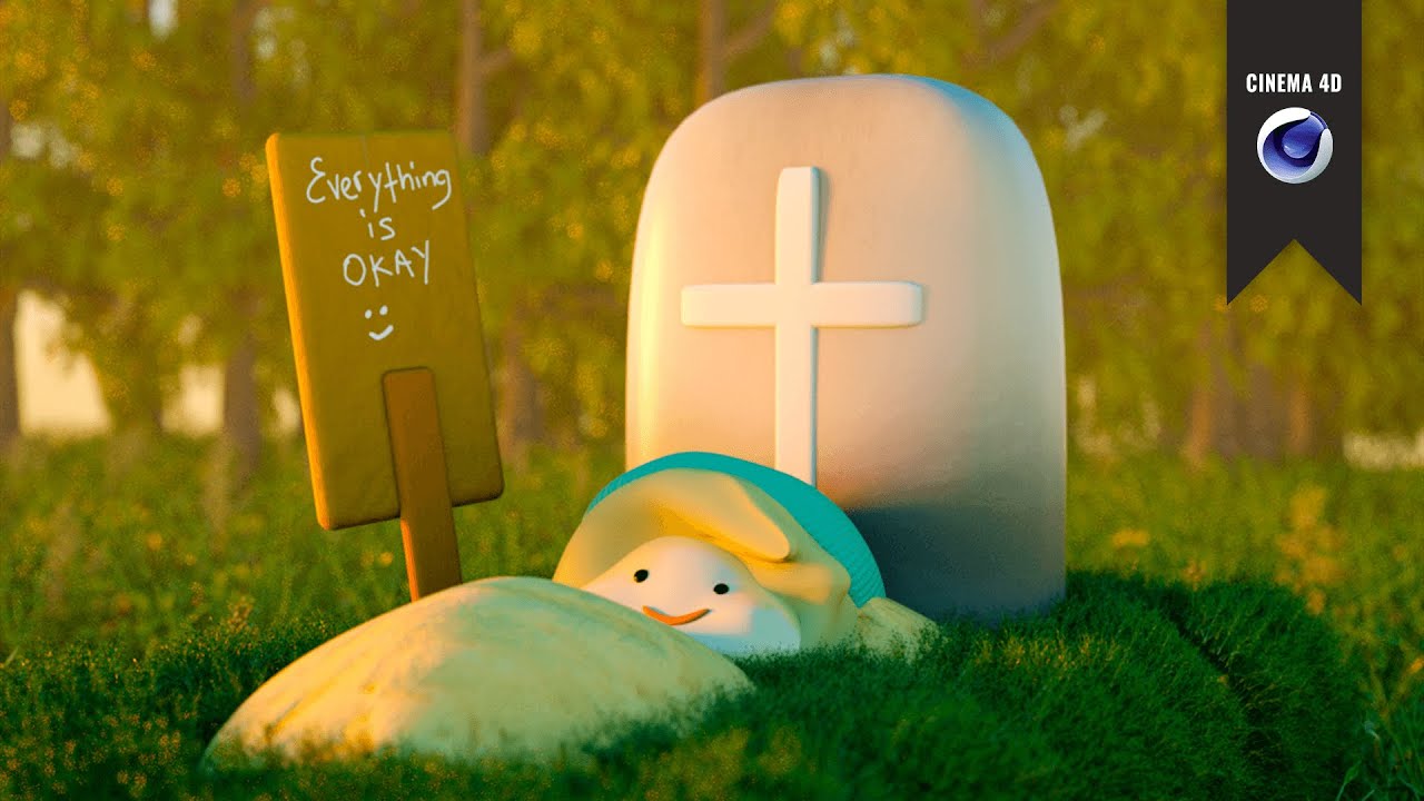 Cinema 4D + Octane Render Timelapse  | A Dark Humor Meme