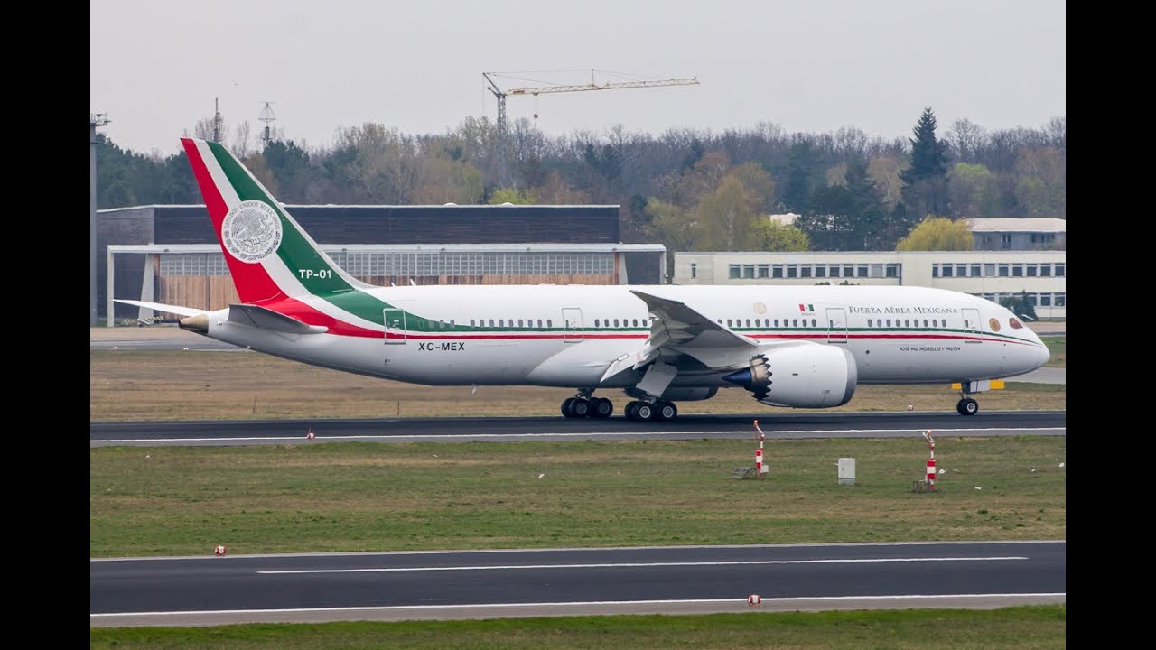 Mexican Air Force • Boeing 787-8 (XC-MEX / TP-01) landing in Berlin-Tegel (TXL/EDDT)
