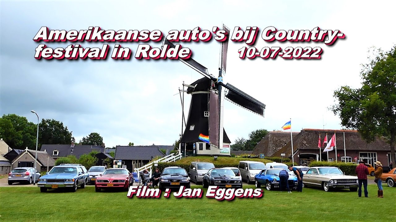 Amerikaanse auto's bij Countryfestival in Rolde 10 07 2022