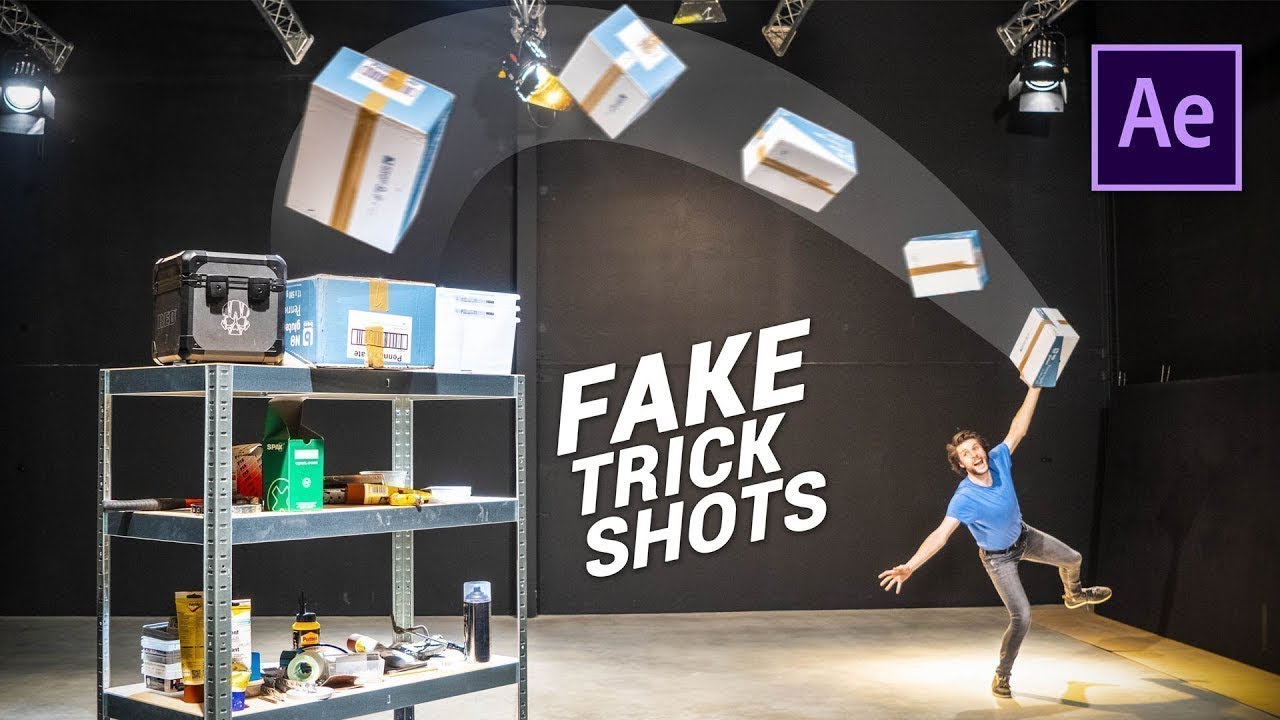 Фальшивые 3D трюки, такие как у DUDE PERFECT в After Effects