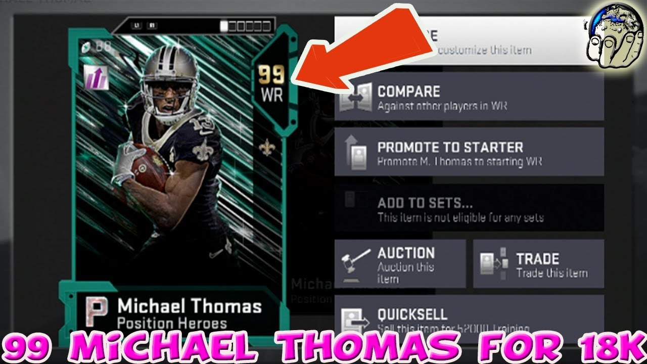 NEW Position Heroes! WE Create 99 Michael Thomas FOR 18K! CHEAPEST Way! *250 Likes* | Madden 19