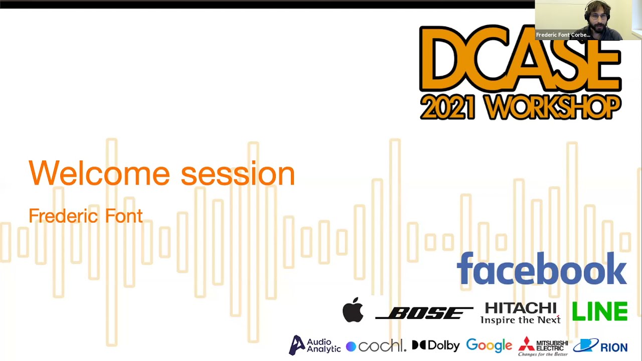 DCASE Workshop 2021: Welcome session