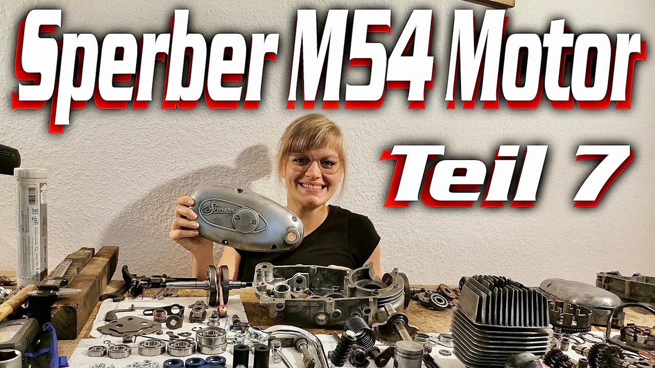 Simson Sperber Restauration (Teil 7) M54 Motor Zusammenbau Schaltung Teile DDR Technik Oldtimer