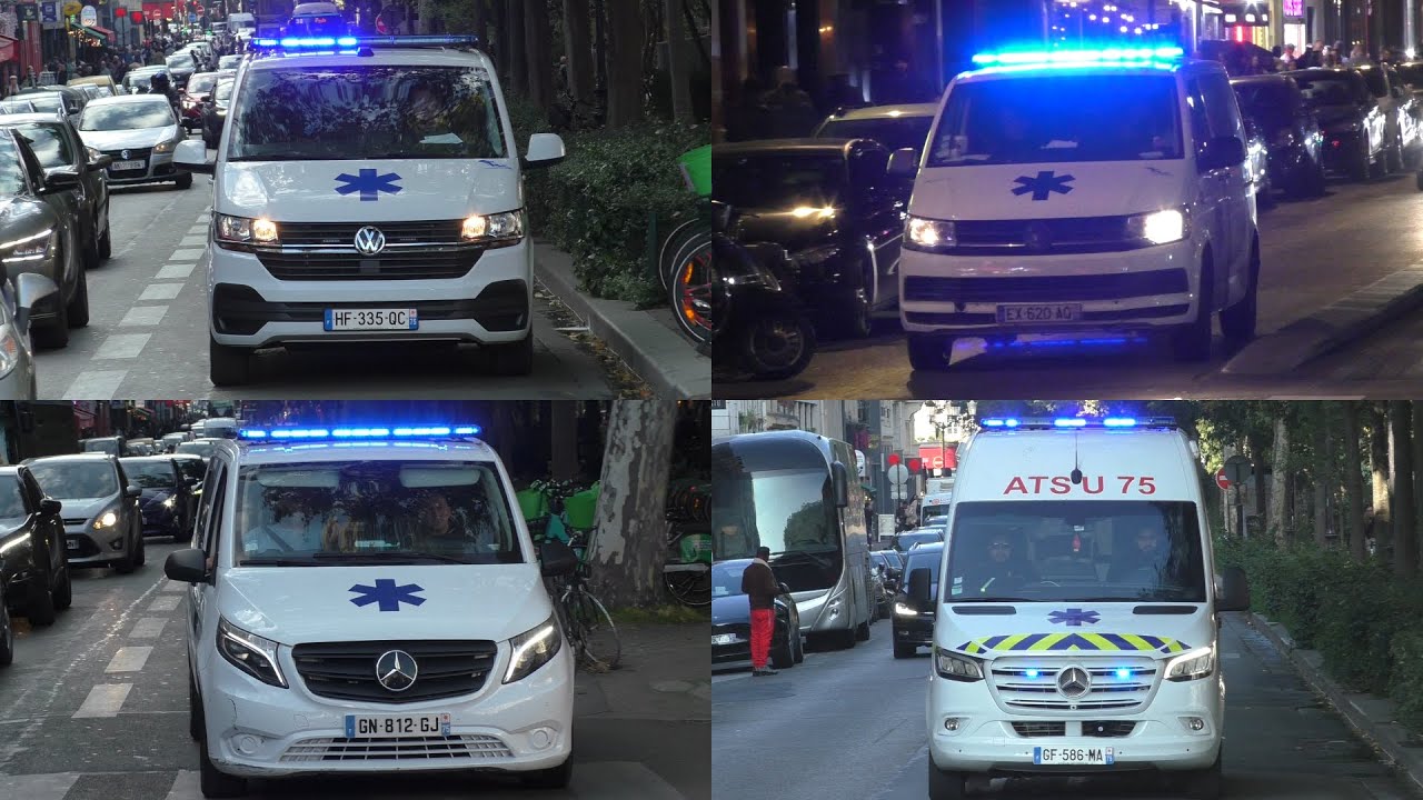 Verschillende Privé Ambulance met spoed in Parijs!