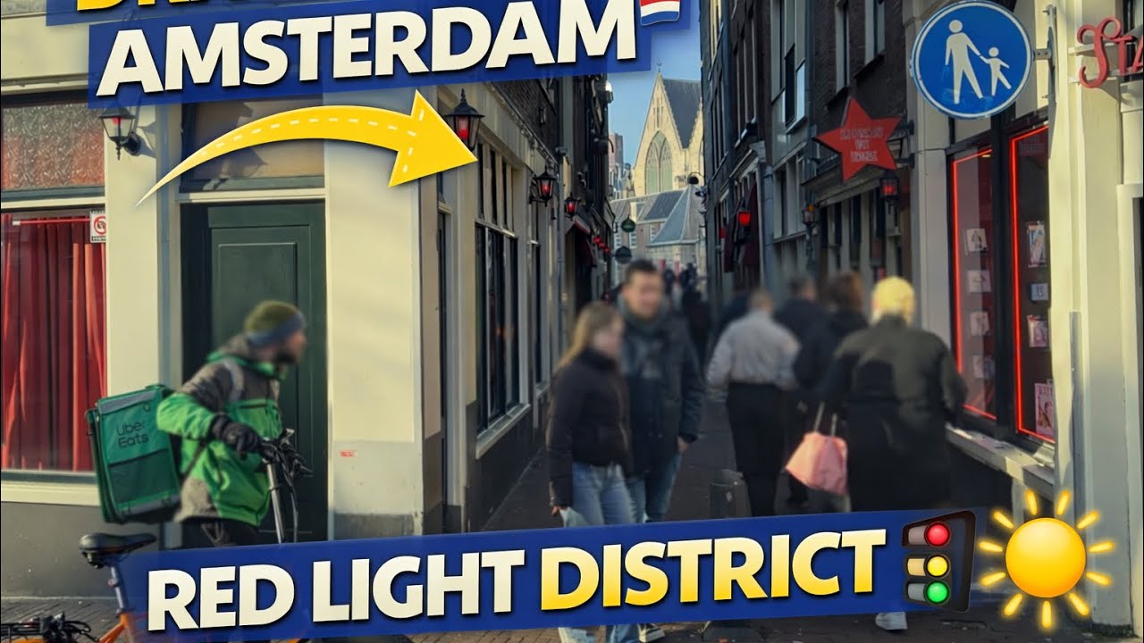 Amsterdam Red Light District | Calm POV Drive Through the City