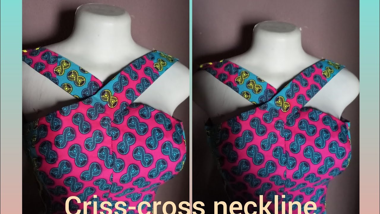 How to cut and sew a scissors (criss-cross) neckline