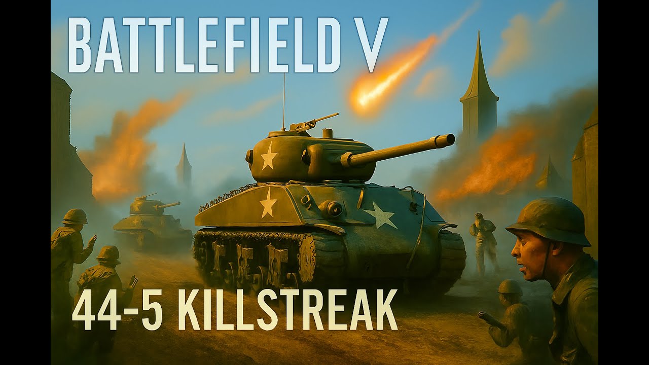 Battlefield V  breakthrough  Sherman Tanks front line recruiting HD (No Commentary)