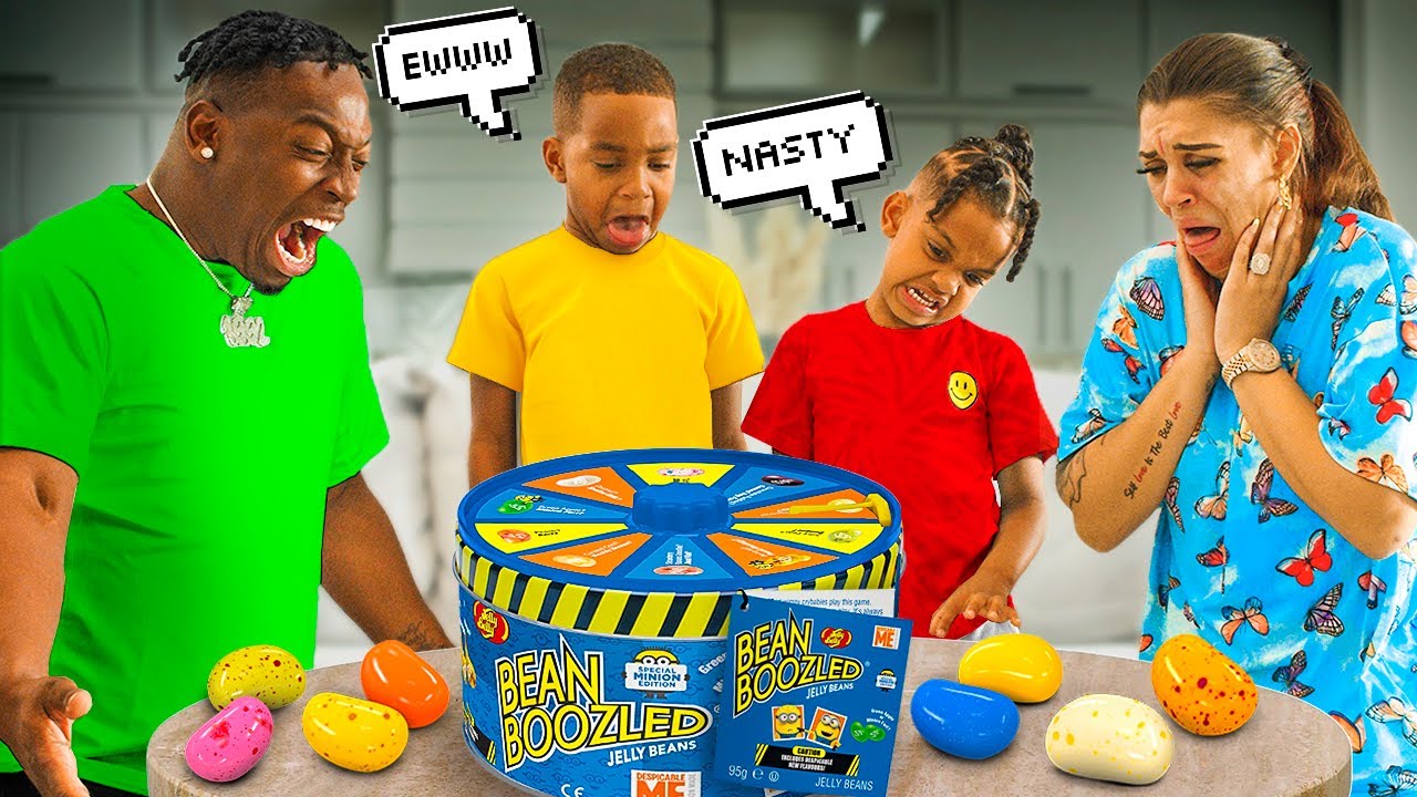 THE PRINCE FAMILY BEAN BOOZLED CHALLENGE, THEY INSTANTLY REGRET IT | The Prince Family Clubhouse