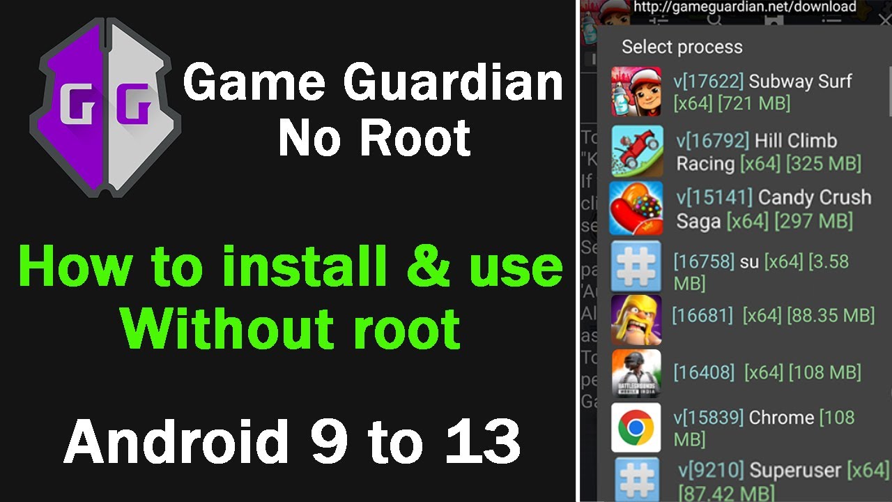 Как использовать Game Guardian без рут-прав