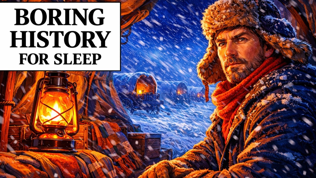 What a Blizzard Night Felt Like Inside a Covered Wagon | Boring History for Sleep