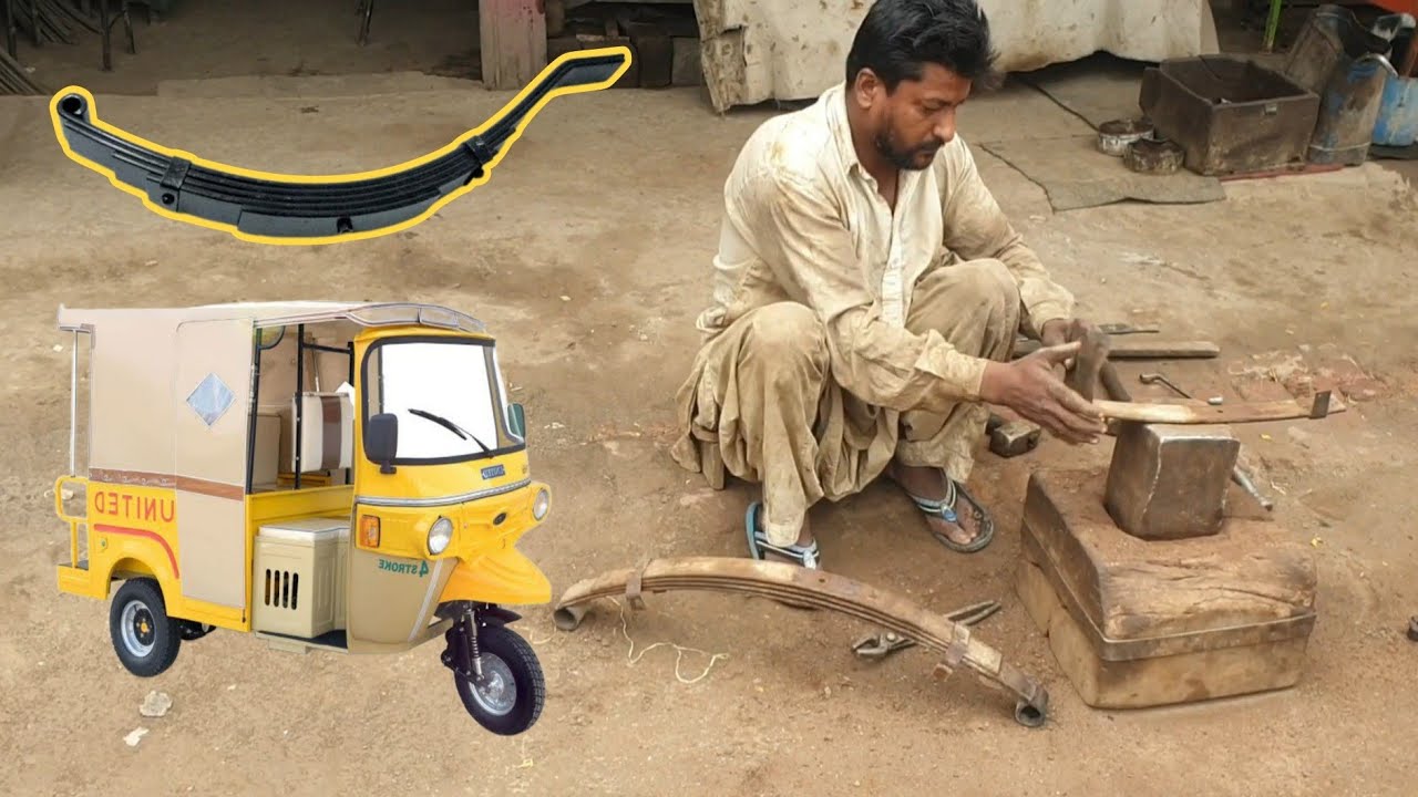 Old Raksha Leaf Spring repairing process | Pakistani kmani makers