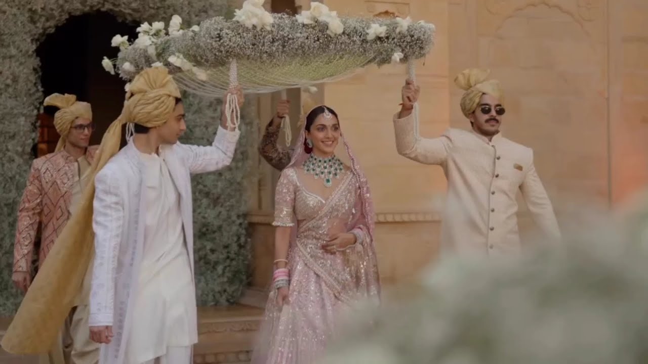 Kiara advani and sidharth Malhotra royal wedding || Kiara advani entry to her wedding || full video