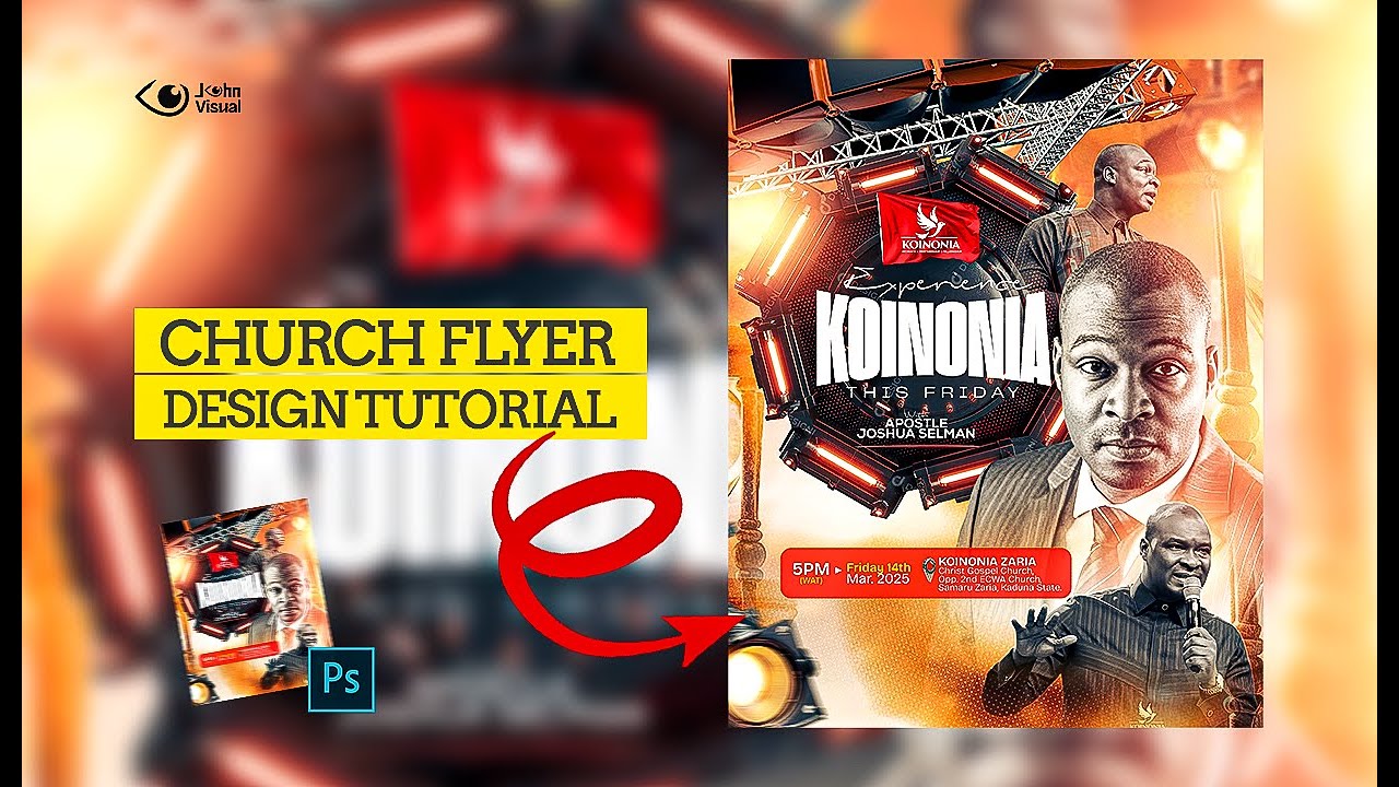CHURCH FLYER DESIGN PT.2 | PHOTOSHOP | JOHN_VISUAL