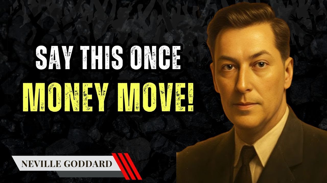 Say This Once And Money Starts Moving Toward You -Neville Goddard Motivation