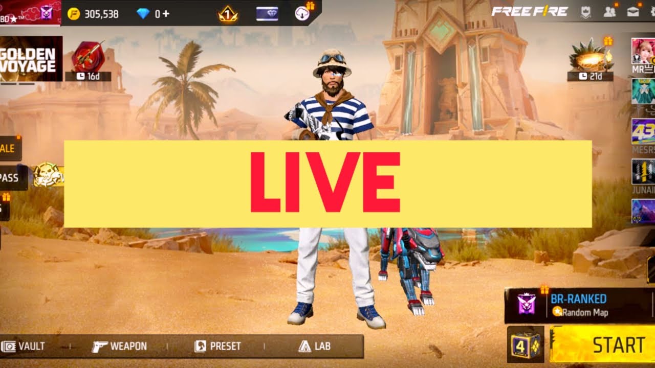 Free Fire live